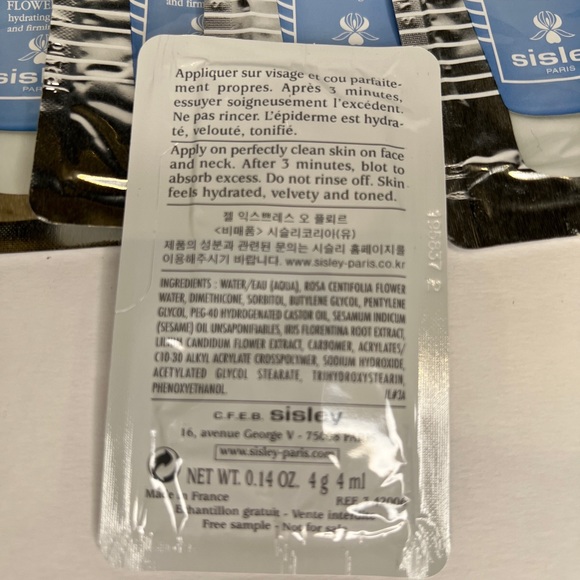 SISLEY EXPRESS FLOWER GEL MASK 5 SAMPLES - Picture 6 of 6